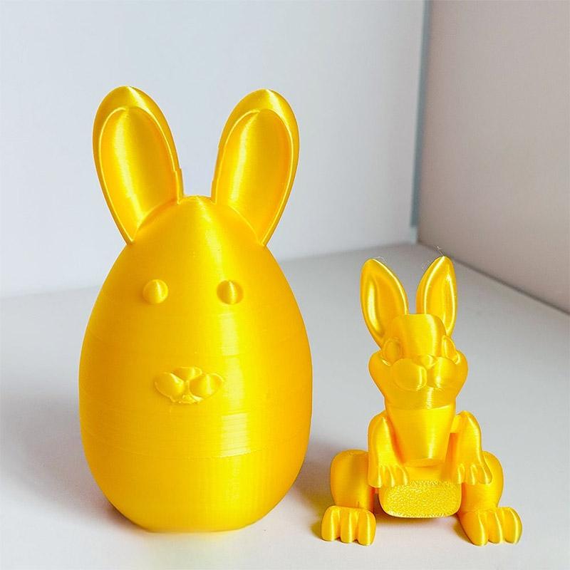 3D Printed Easter Rabbit Egg Set With Movable Joints Cute Easter Colourful Egg Home Decorations Kids Gifts Home Party Decor