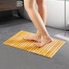 Bamboo bathroom mat, wooden, non-slip, natural rug, 40x60 cm