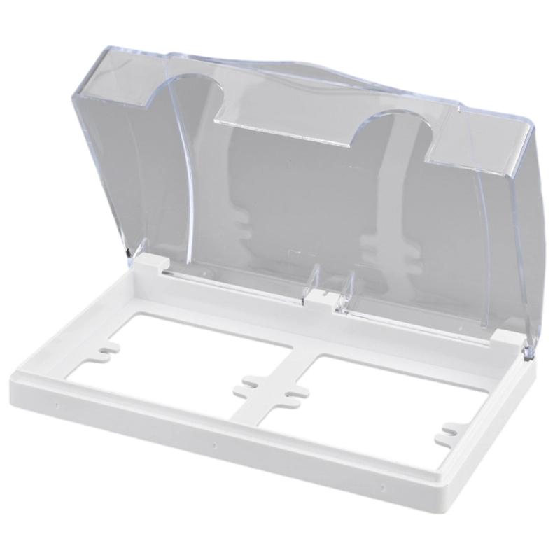 86 Type 2 Gang Outdoor Socket Waterproof Box Plastic Electrical Outlet Cover Receptacle Protectors Socket Case Box