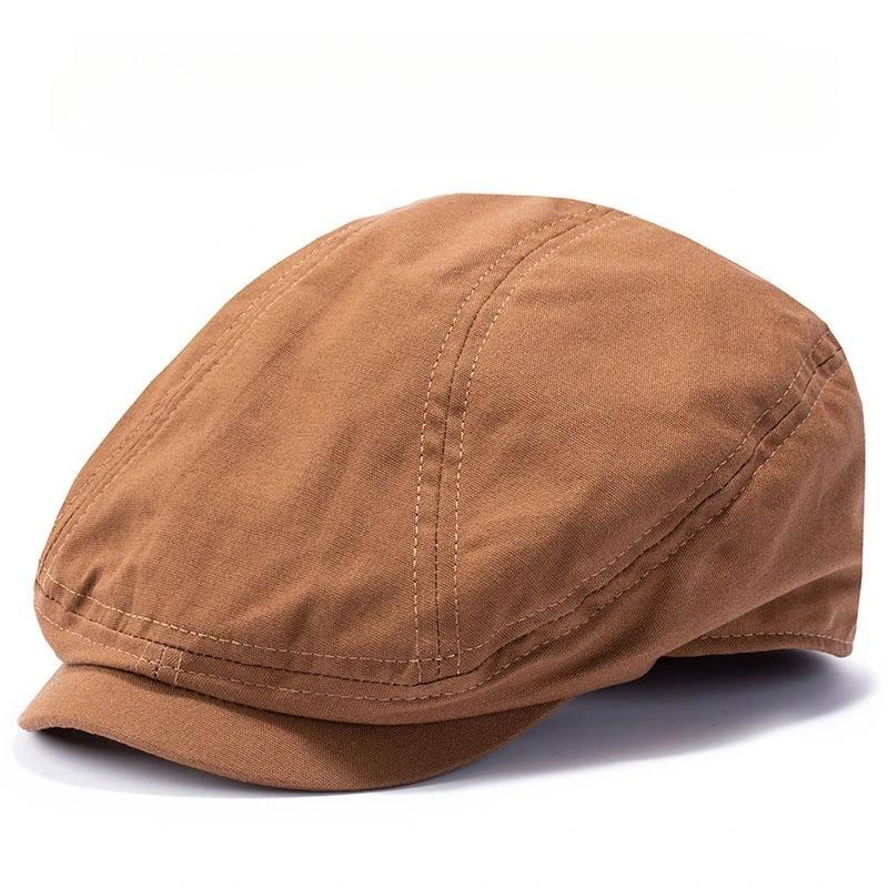 Casquette gavroche grande taille XL 64 cm pour homme Casquette plate vintage Gatsby en coton pour papa Casquette octogonale mode femme Casquette de chauffeur de taxi
