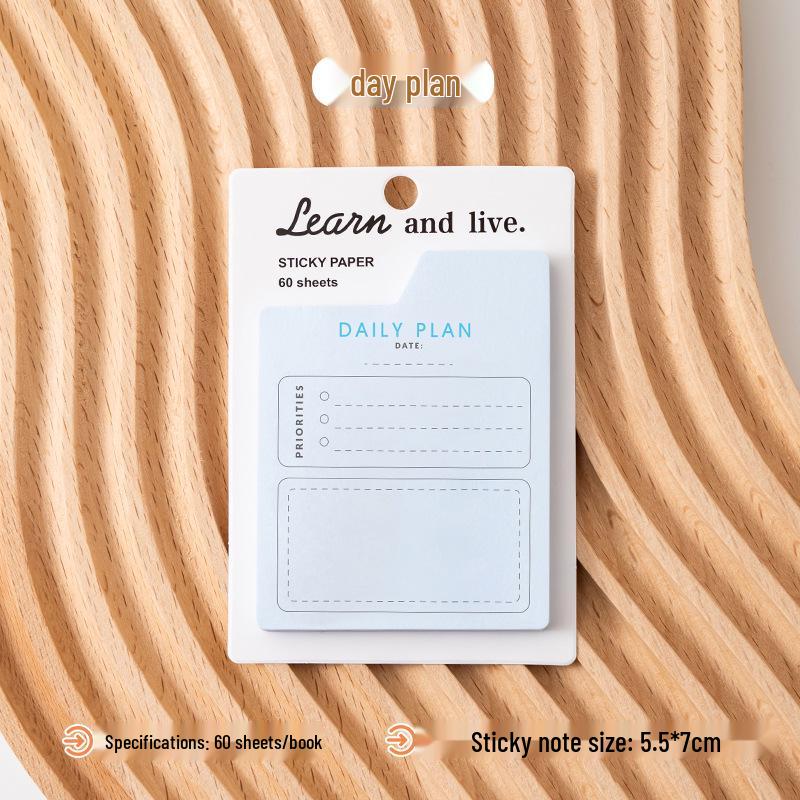 Multi-Functional Tearable Adhesive Notepad: Daily, Weekly, Monthly Planner Sticky Notes