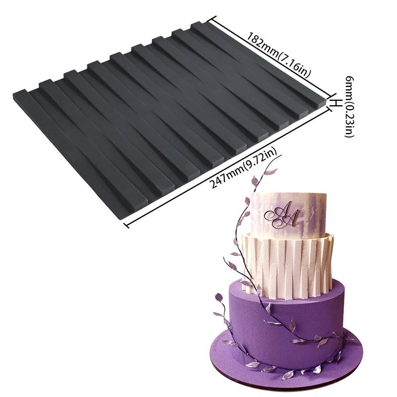 Resuable Cake Texture Silicone Baking Mold Non-stick Pastry Swiss Roll Chocolate Ice Cream Decorative Tools Gadgets Accessories