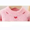 Autumn Winter Girls Baby Snow Keep Warm Knitted Sweater Mini Dress