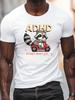 Men's ADHD Awareness Raccoon T-Shirt - Funny "Always for Hilarious Detours" Slogan & ADHD/ADD Symbol, Lightweight Summer Casual Tee, Comfortable Round