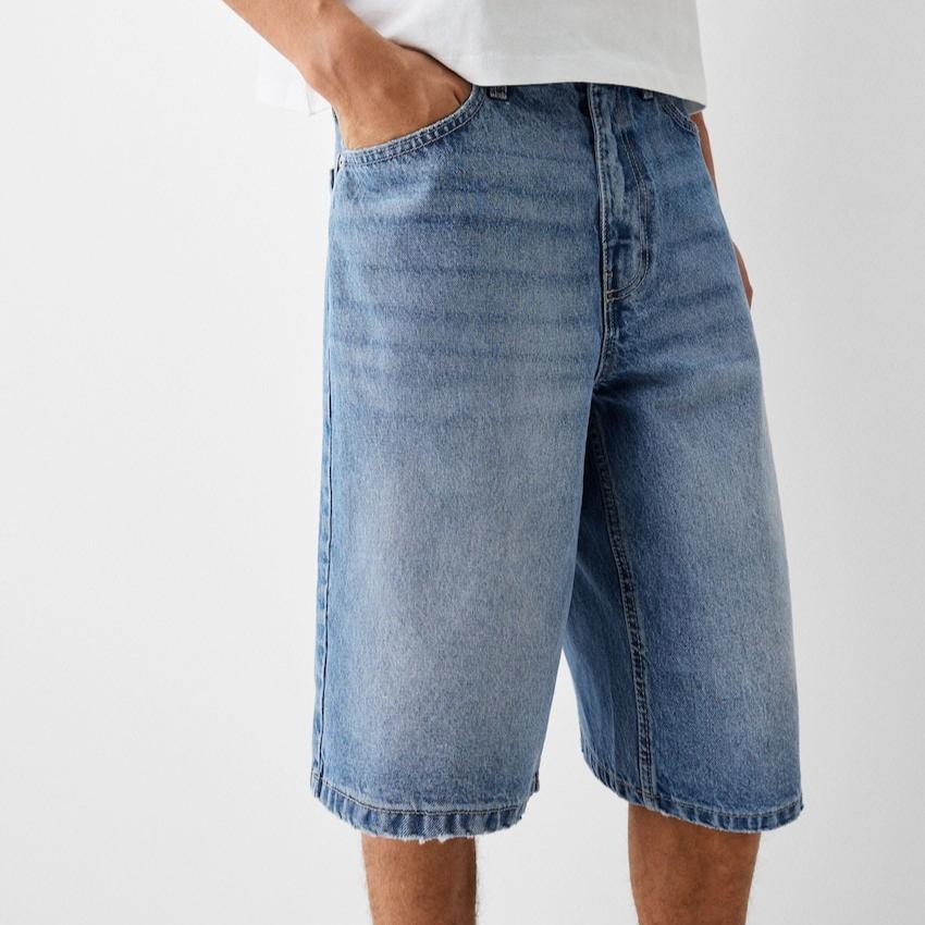 European and American Spring and Summer Versatile Fashion Men's Denim Shorts