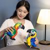 25cm Cute Simulation Parrot Plush Doll Lifelike Colorful Standing Birds Plush Toy Home Decor Birthday Gift for Boys and Girls