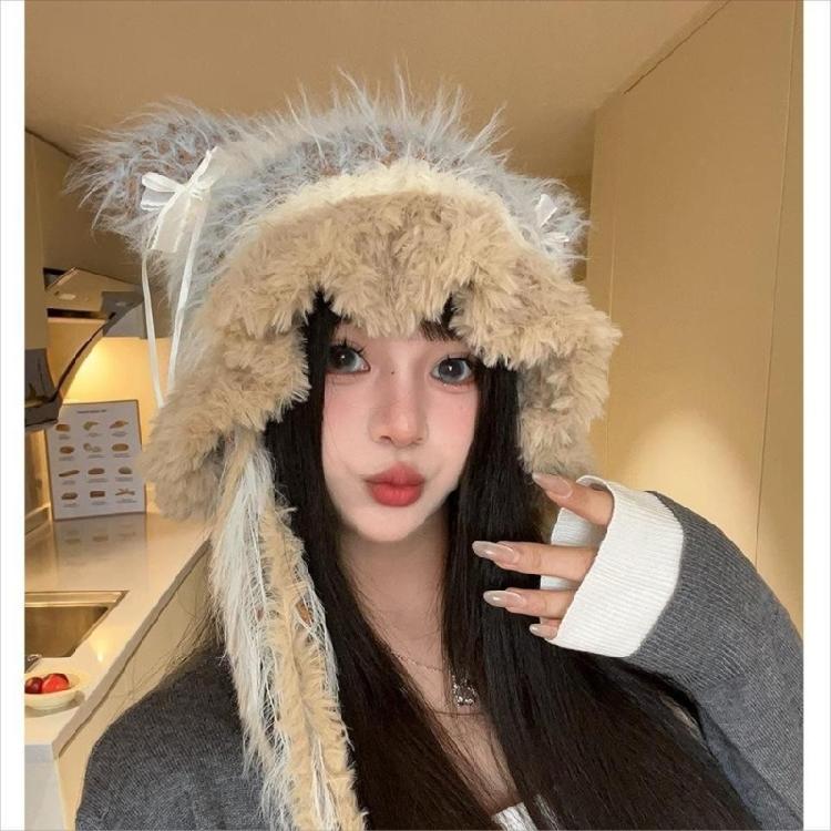 Fashionable Winter Hat Casual Ear Flap Hat Thermals Earflap Hat Cartoon Pattern for Everyday Use and Outdoor Fun
