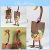 Cute Duck Animal Iron Garden Statue With Polished Surface For Lawn And Garden Decor