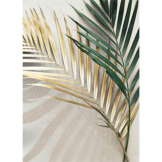 

Скандинавский декор для дома - Холст с золотым пальмовым листом 50x75cm (picture core)