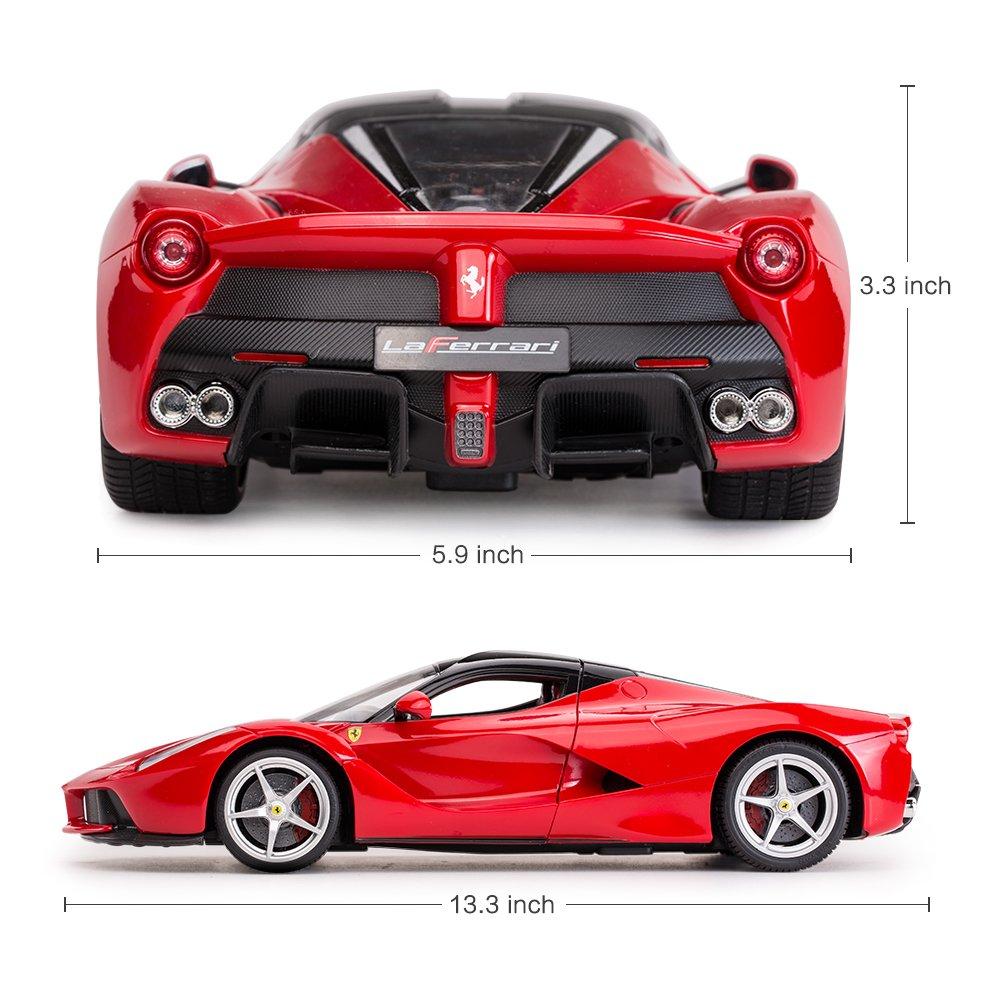 RASTAR RC Car 114 Scale Ferrari LaFerrari Radio Controlled Toy Car Model Car Red 2.4GHz 33.8158.3 Cm