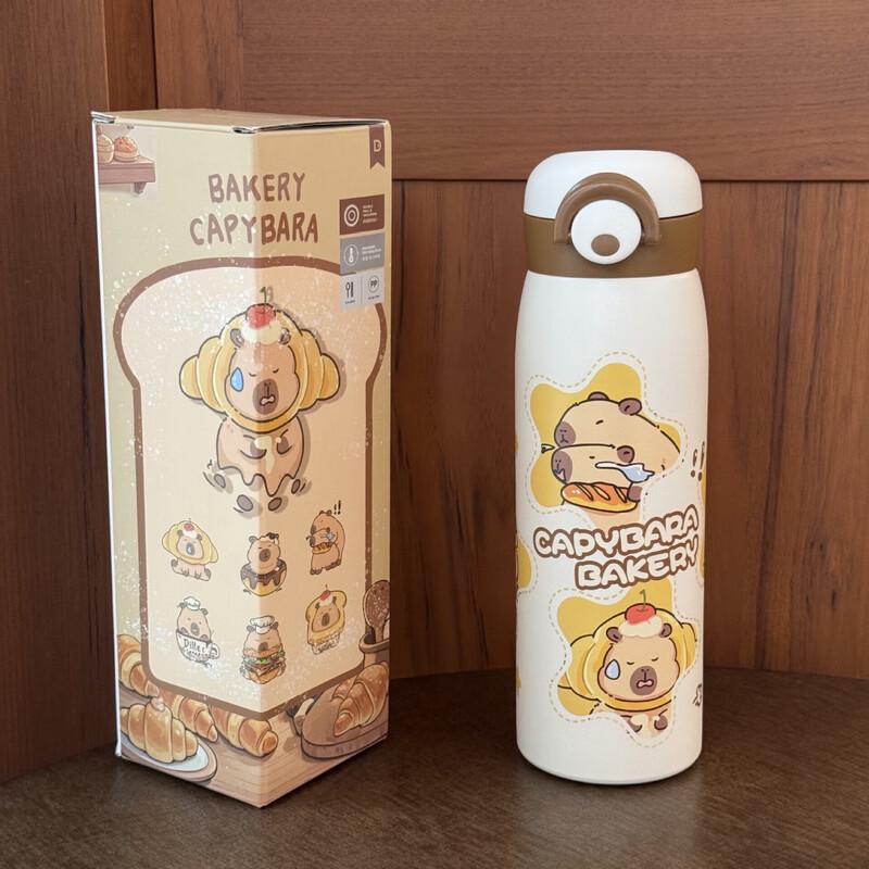 Dilebaier 500ml Insulated Straw Water Bottle