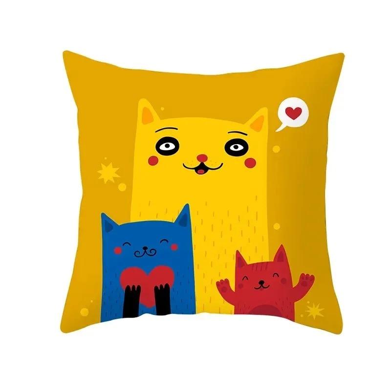 Fairy Tale World Cartoon Pillowcase Car Ornaments Office Living Room Sofa Home Pillowcase