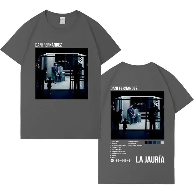 Dani Fernandez La Jauria Gothic Cover 2026 TShirt Mens HipHop TShirt Crew Neck Casual High Quality Mass TShirt