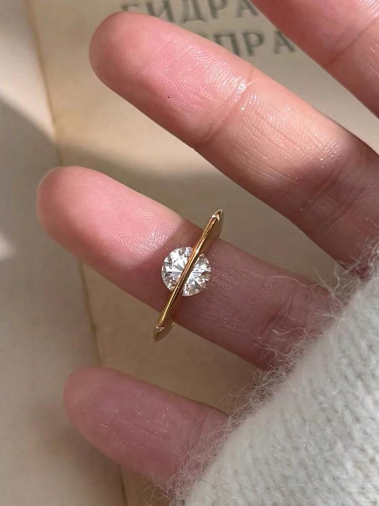 925 Silver Personalized Planet Around Advanced Zircon Ring For Women Wedding Party Daily High Quality Fine Jewelry