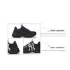 MLB Big Ball Chunky Classic Upgraded Retro Print Height Increasing Low Top Dad Shoes Unisex Sneaker Black 3ASHC104N-50BKS