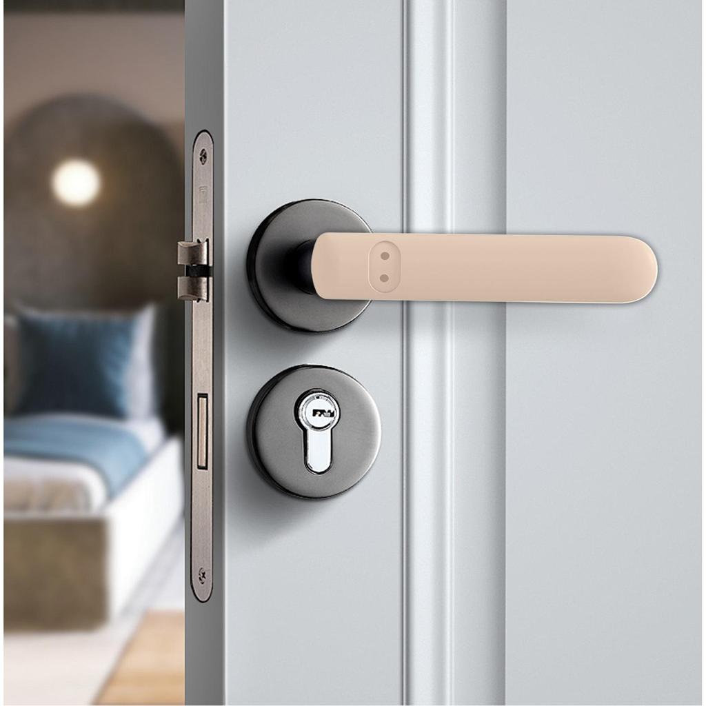 Door Handle Protector Silicone Protector for Door Levers Anti-Collision Door Knob Cushion Cover for Kitchen Living Room Study