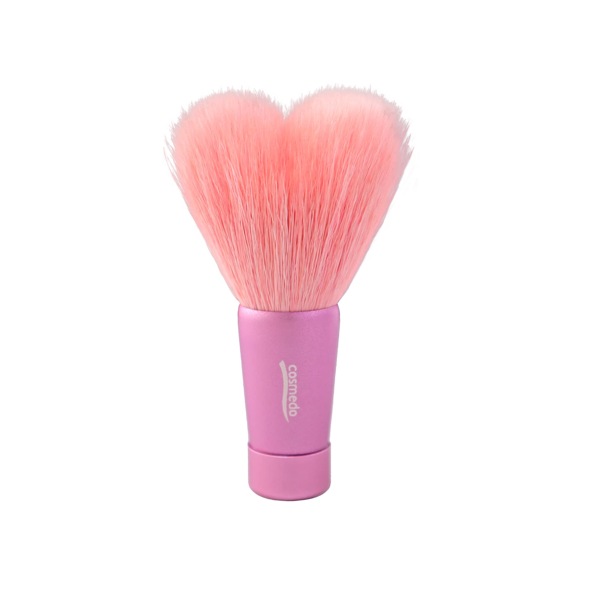 

Kumano Brush Takumi no Makeup Brush Cosmetic Shop Face Wash Brush Medium Length Heart-shaped (Total 80mm) Pink/Pink (Tip Pink/Handle Pink) M P/P