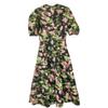 ERDEM F1D914 Black floral print one-piece 24FW dress UK6 blackUsed