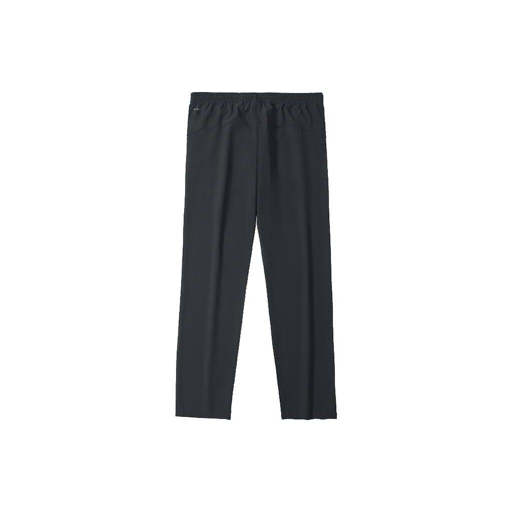 Li-Ning Solid Color Logo Elastic Mid-Waist Lightweight Breathable Straight Leg Casual Long Pants Quick-Dry Knitted Sports Pants Men bottoms AYKT553-1