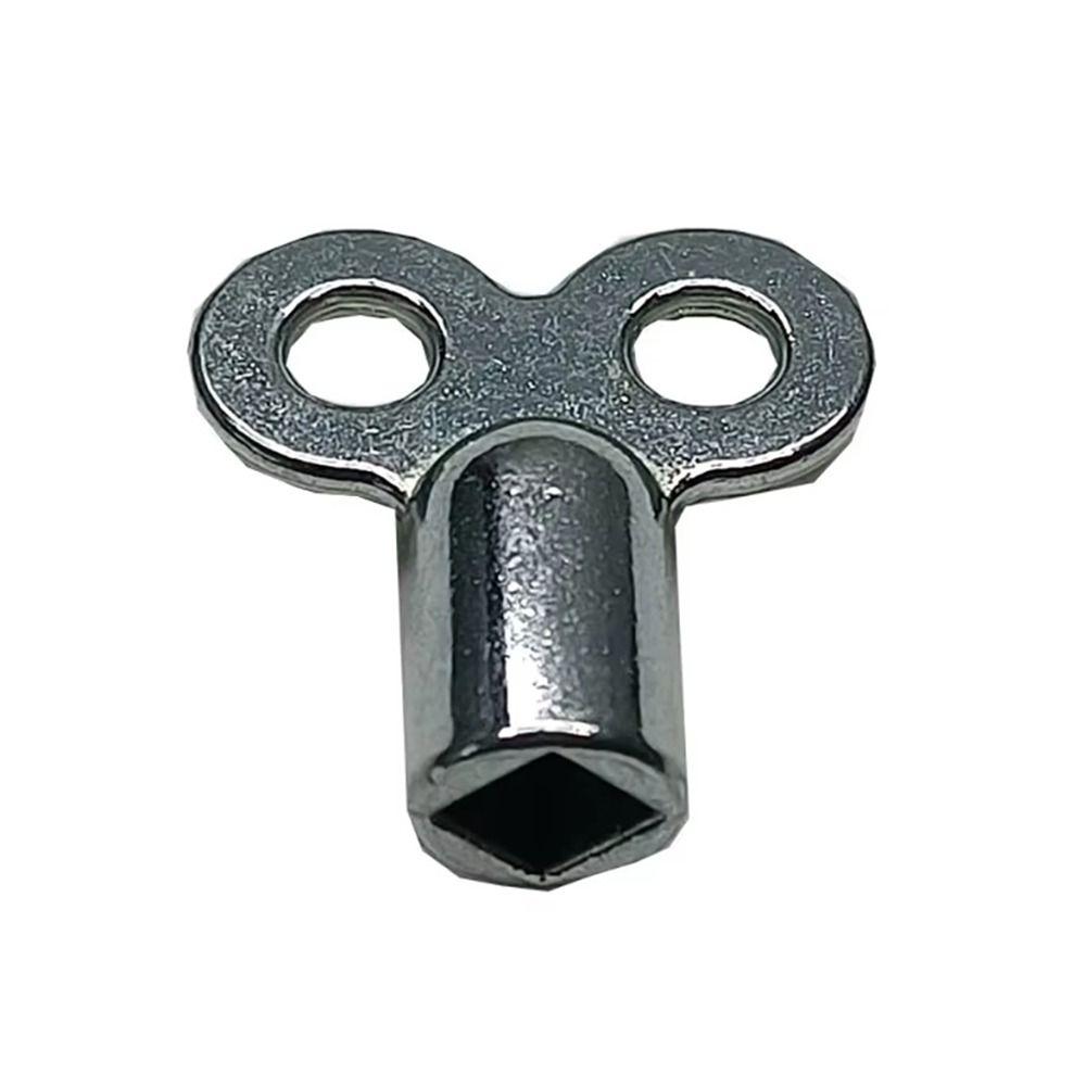 1PC New Zinc Alloy Exhaust Valve Key 5×5mm Square Silver Heater Exhaust Key Valve Wrench for Standard Heating Valves