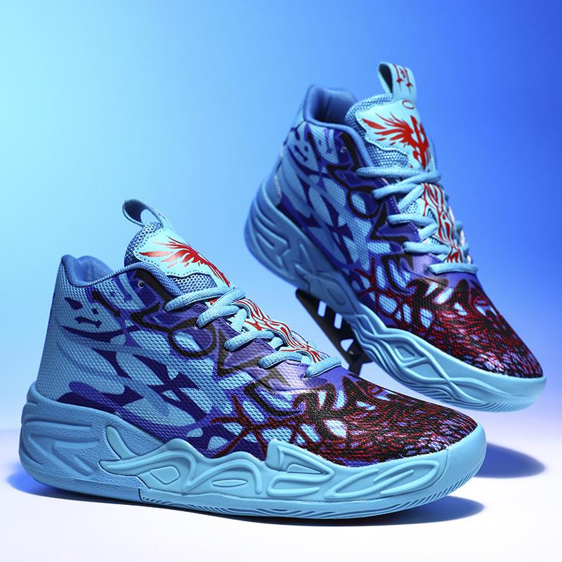 Zapatillas de baloncesto pato mandarín botas nuevas zapatillas deportivas tres bolas 4ª generación adulto estudiante adolescente zapatillas de baloncesto reales