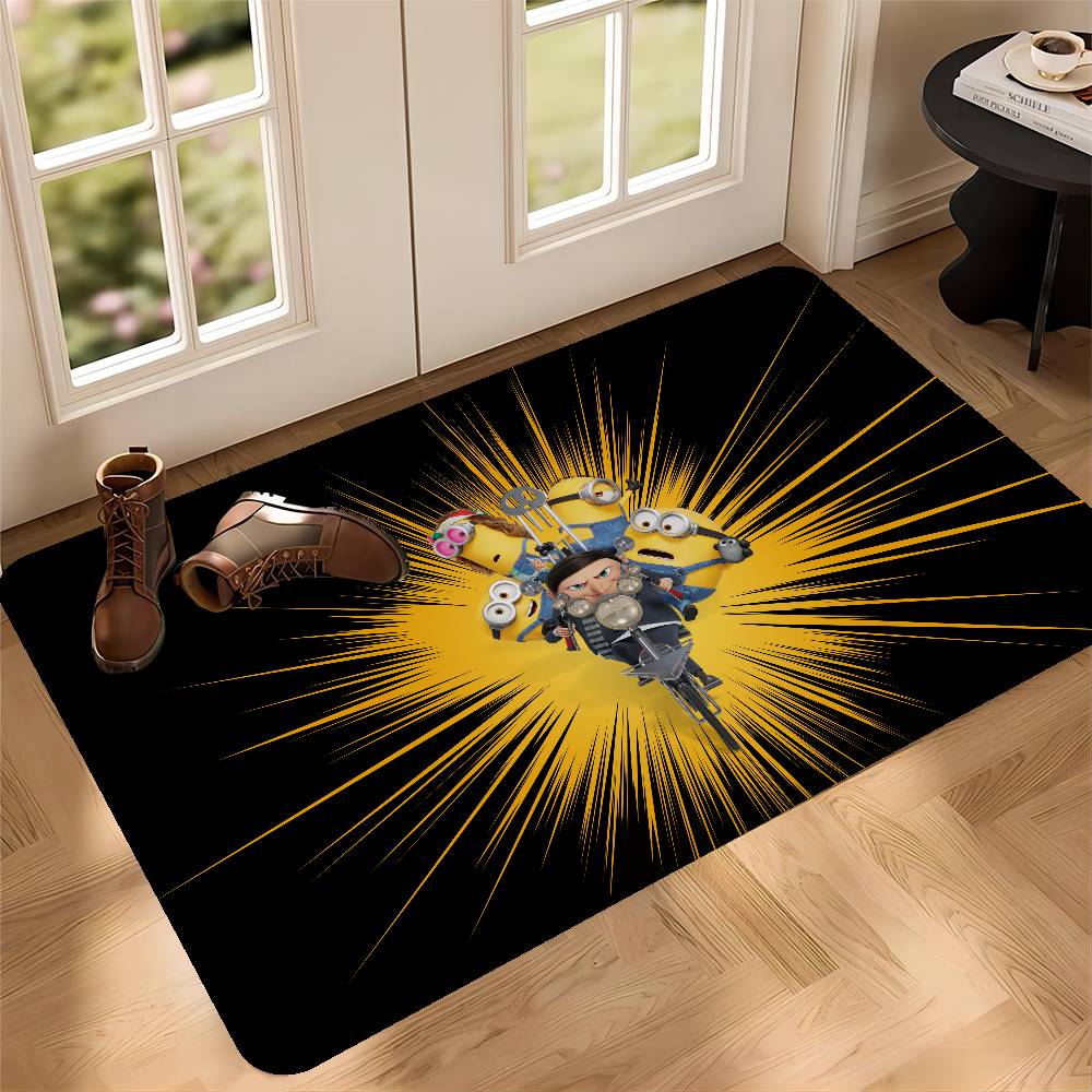 Cute Banana Cartoon-M-Minions Entrance Door Mat Washable Non-Slip Living Room Sofa Chairs Area Mat Kitchen Welcome Doormat