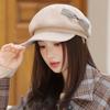 Wool Bow Beret Warm Painter Hat Casual Octagonal Cap  Girls