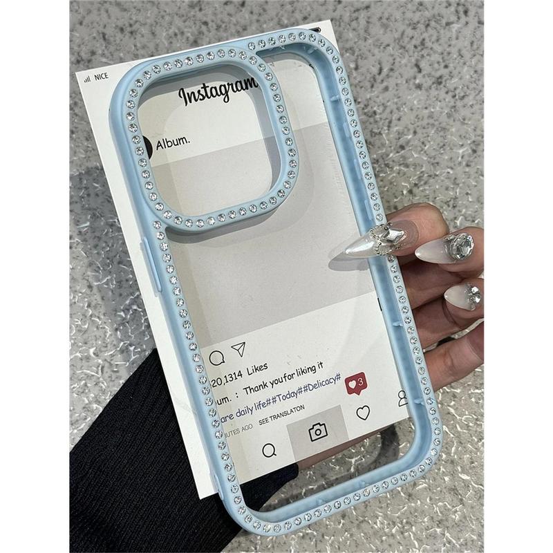 Luxury Diamand Front And Back All Inclusive Case For iPhone 16 15 13 12 11 Pro Max 14 Plus  Girl Shinny Clear Cover Gift