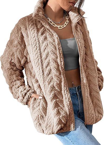 Autumn Winter Women Plush Velvet Jacket Zipper Long Sleeve Coats Female Solid Color Thickened Warm Outerwear Lady Jackets