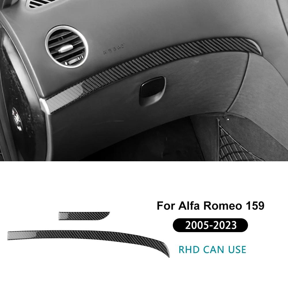 Real Soft Carbon Fiber Sticker For Alfa Romeo 159 2005-2017 2018 2019 2020 2025 2025 2025 Car Driver Co-pilot Strip Accessories