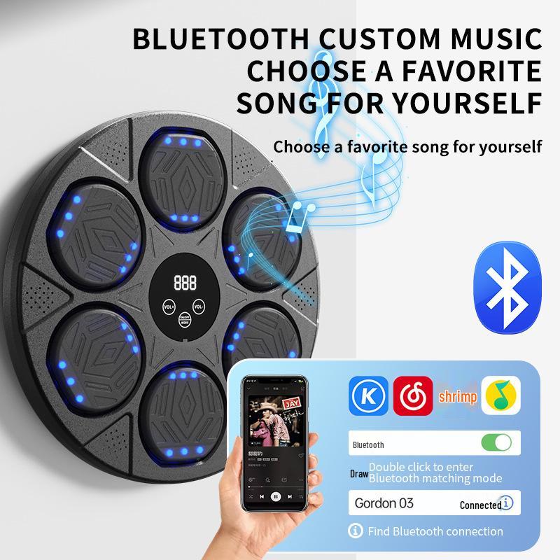 Bluetooth Hudobný Boxovací Nástenný Terč pre Deti & Dospelých - Domáce Boxovacie Tréningové Zariadenie