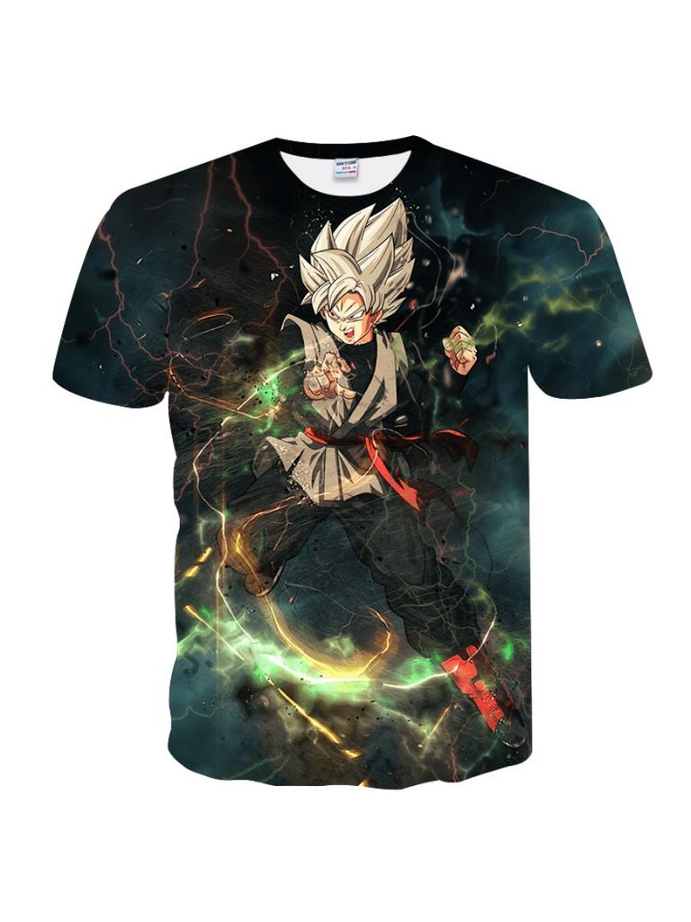 Sommer Dragon Ball Kinder T-Shirt 3D Druck Kurzarm Cartoon Super Saiyan T-Shirt Kinder Edition