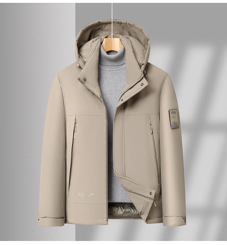 Men's Winter Ski Suit: Cotton-Padded Thickened Wool Jacket for Outdoor & Casual Use