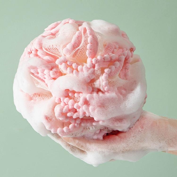 Mesh Shower Ball 80g Exfoliating Body Scrubber Shower Sponge Puff for Women Men