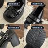 Bow Strap Mary Jane Small Leather Shoes Summer New French British Style Platform Thick High Heel Single Shoes Women