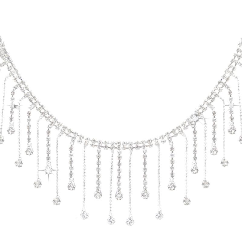 Elegant Rhinestones Tassels Chain For Handmade Craft Project Fashion Accessories And Clothing Enhancements Fringed Chain