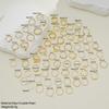 68ks/set Drip Butterfly Heart Ring Set Zirkonové zlaté prsteny pro ženy Šperky Příslušenství