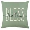 Spring and Summer Pillowcase Bedroom Living Room Sofa Pillowcase Linen Floral Decoration Pillow Cushion