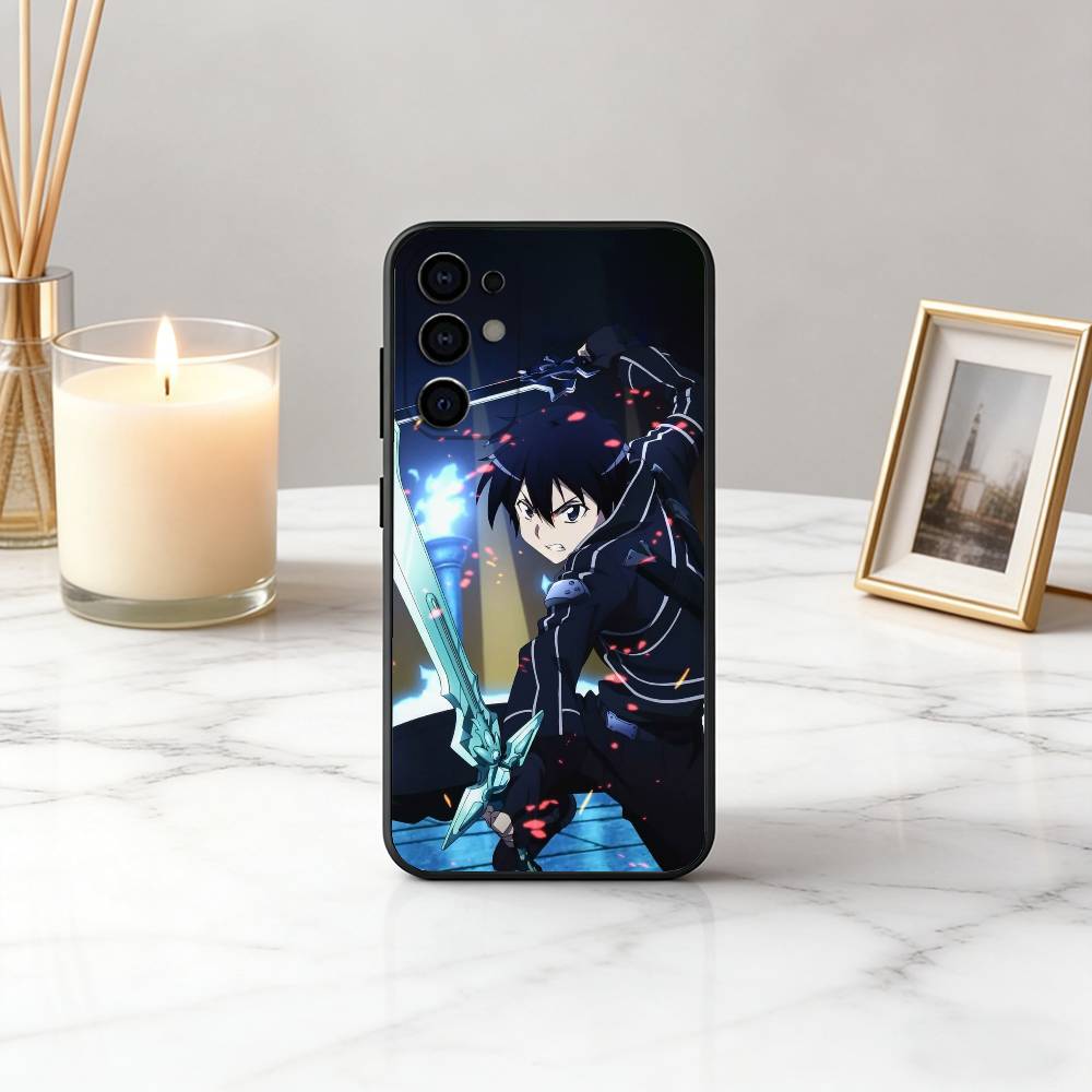 Sword Art Online K-Kazuto K-Kirigaya-ES Phone Case For Samsung S25,S24,S21,S22,S23,S30,Ultra,S20,Plus,Fe,Lite,Note,Black Cover