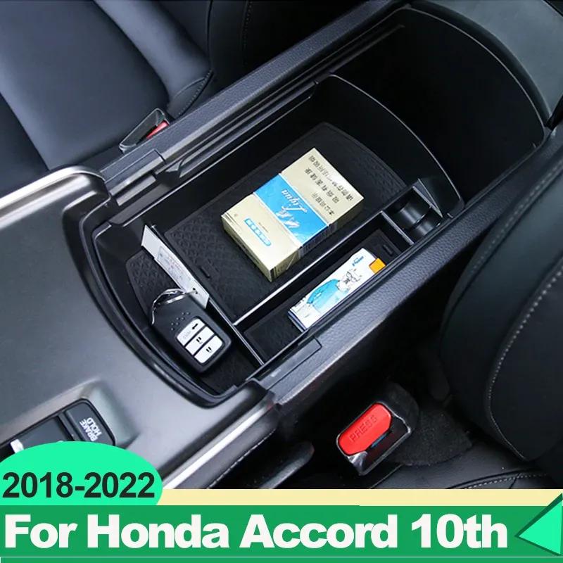 For Honda Accord X 10th 2018     Car Central Armrest Storage Box Container Tray Accessories