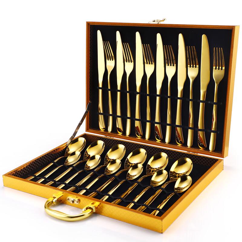 Lin Pan Home Stainless Steel 24-Piece Cutlery Set