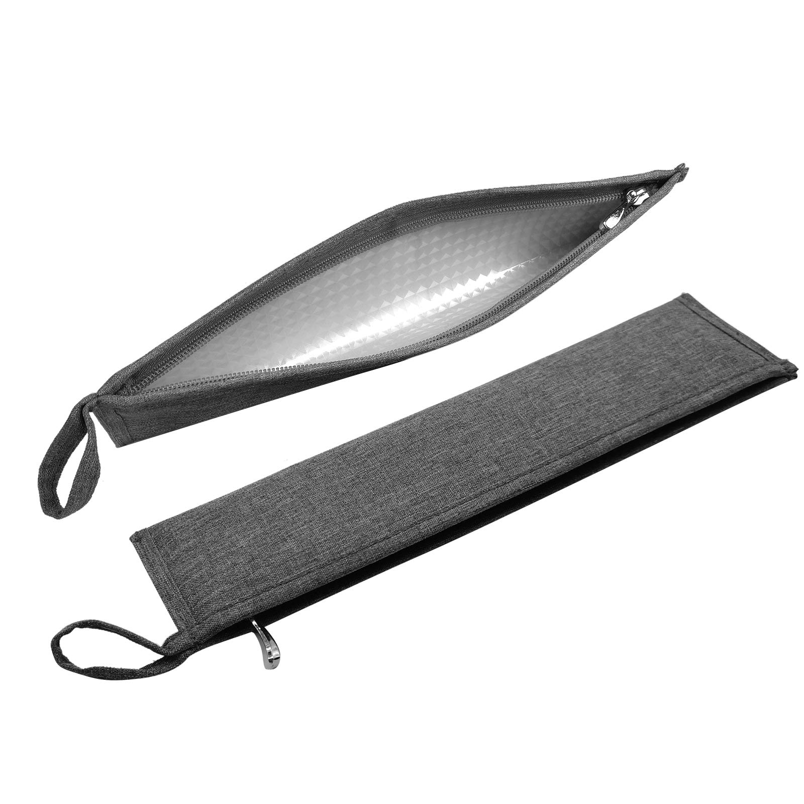 

Aosbos Многоразовый чехол-переноска для металлических, бумажных, пластиковых, одноразовых, силиконовых трубочек для стаканов, трубочек из нержавеющей стали, контейнер для палочек для еды, трубочки, серый