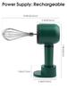 Electric Whisk Twin Stick Model Electric Milk Froth USB Rechargeable 1200mAh 3 Speed Electric Mixer Cake Baking Kitchen Tools
