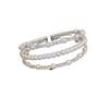 Dopamine Zirconia Heart Open Bangle: Luxurious Sweet Commuting Jewelry