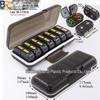 7-Day Round Petal Pill Box: Compact 7-Grid Medicine Organizer for Travel