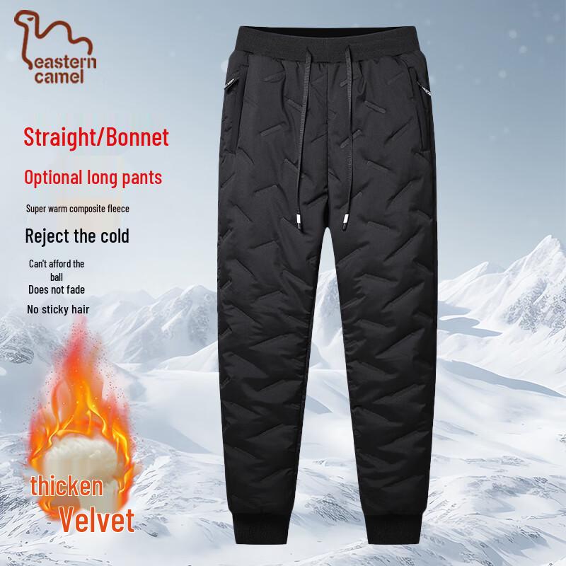 EASTERN CAMEL Men's Winter Lamb Fleece Lined Casual Sports Pants