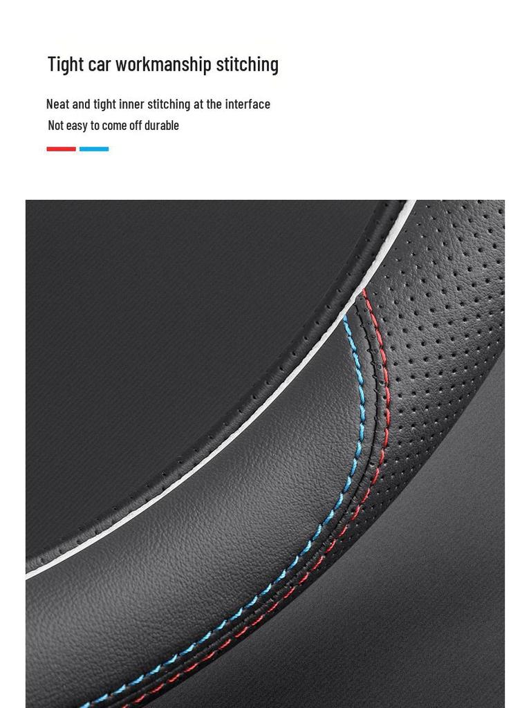 Genuine Leather Steering Wheel Cover for Changan UNIV, UNIK 2nd Gen, CS55 Plus, and Yida - Car Modification Accessory