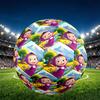 Pallone da Calcio Masha e Orso Stampa Taglia 5, Pallone da Calcio in PU Resistente all'Usura per Partite, Allenamenti e Pratica Quotidiana, Regalo di Compleanno per Appassionati di Calcio