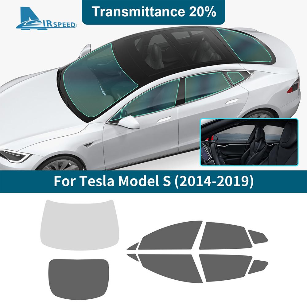 Solar UV Protector Summer Tint Film For Tesla Model S 2014 2015 2016 2017 2018 2019 Car Front Rear Side Window Accessories