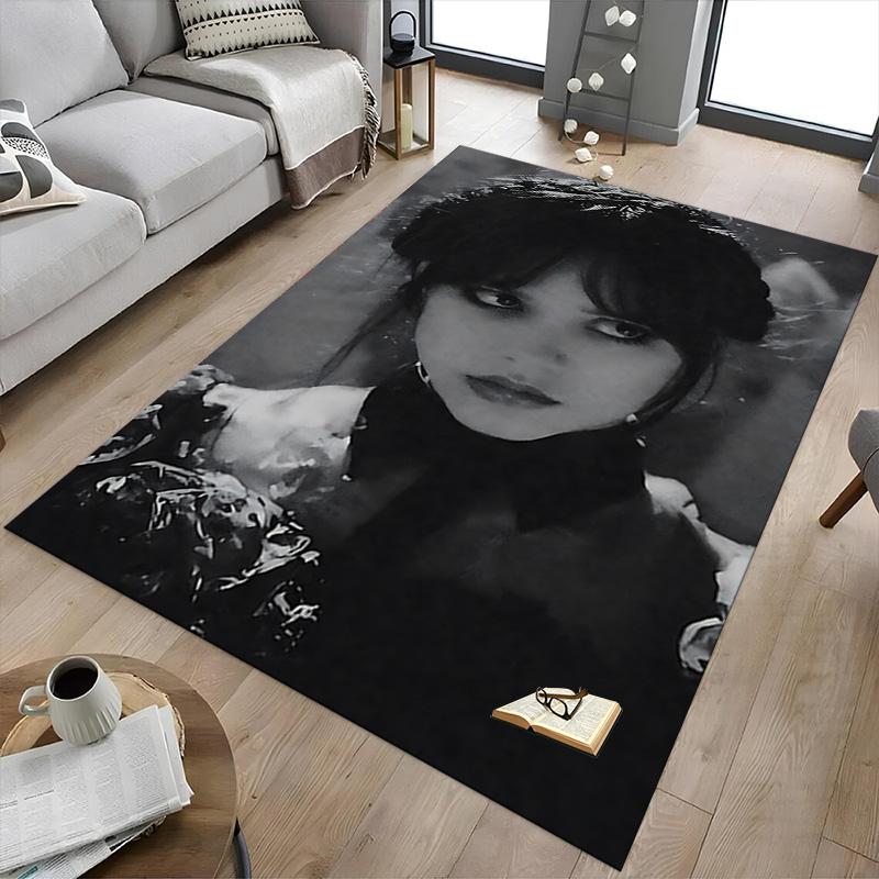 Dark Gothic Elegance Carpet For Playroom Bedroom Living Room Sofa Home Decorkids Game Area Rug Nonslip Floor Mat